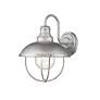 6_Ansel 14" High Galvanized Metal Outdoor Wall Light more views