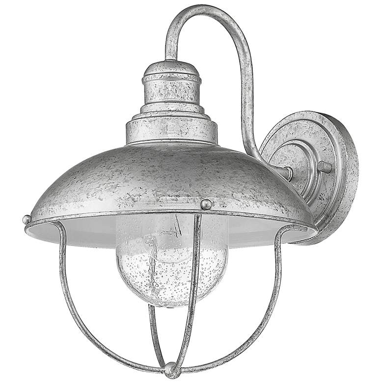 Image 7 Ansel 14" High Galvanized Metal Outdoor Wall Light more views