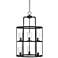 Ansel 19" Wide Bronze 2-Tier 6-Light Foyer Pendant Light