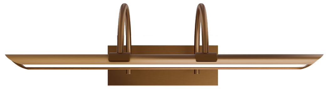 Image 3 Ansel 5.63"H x 18.5"W 1-Light Picture Light in Aged Brass more views