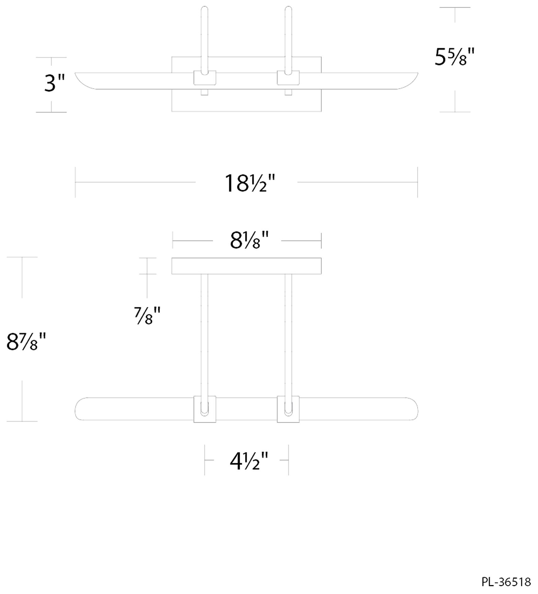 Image 5 Ansel 5.63"H x 18.5"W 1-Light Picture Light in Aged Brass more views