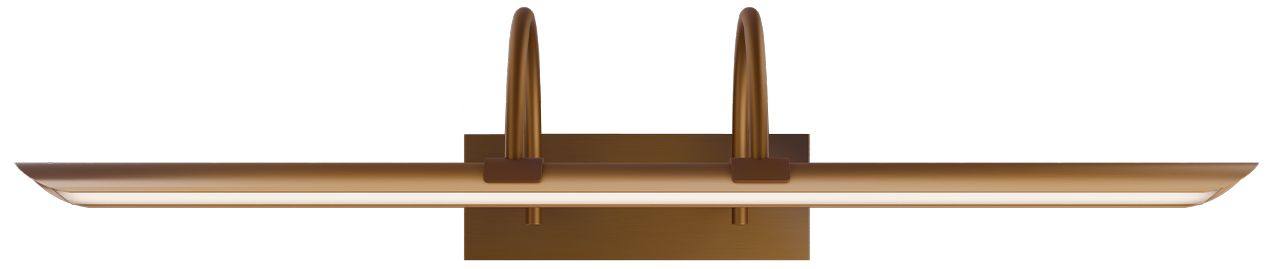 Image 3 Ansel 5.63"H x 24"W 1-Light Picture Light in Aged Brass more views