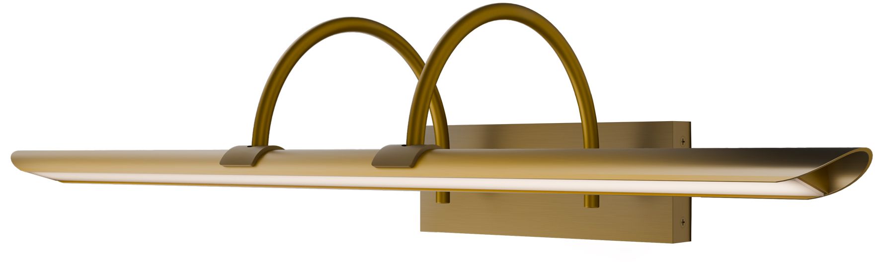 Image 2 Ansel 5.63"H x 24"W 1-Light Picture Light in Aged Brass