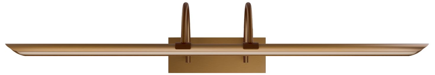 Image 3 Ansel 5.63"H x 29.5"W 1-Light Picture Light in Aged Brass more views