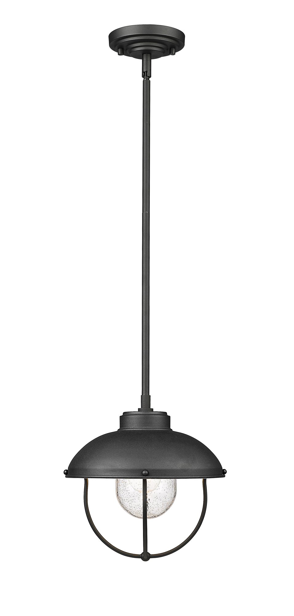 Image 5 Ansel by Z-Lite Black 11 inch 1 Light Outdoor Pendant more views