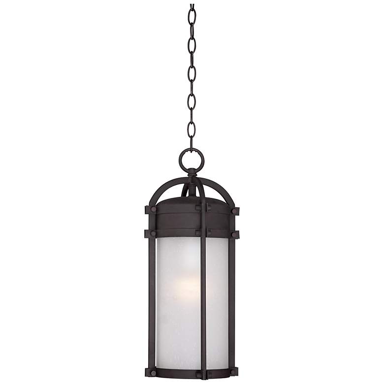 Image 1 Ansel Collection 18 inch High Bronze Outdoor Hanging Light