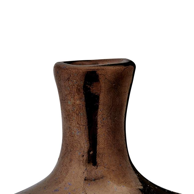 Ansen Metallic Bronze Ceramic Decorative Vases Set of 3 more views