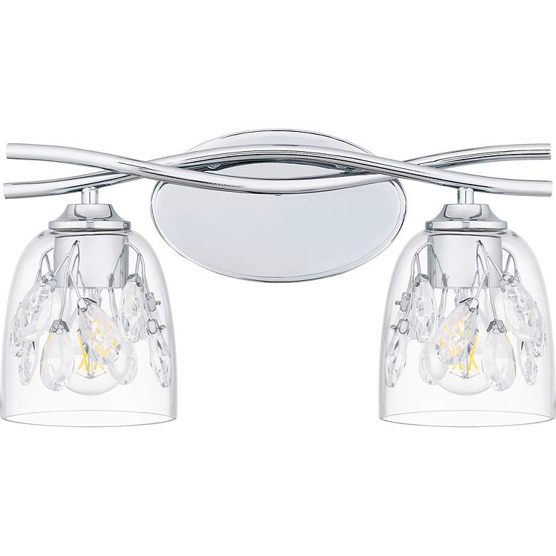 Image 2 Ansley 2-Light Polished Chrome Bath Light more views