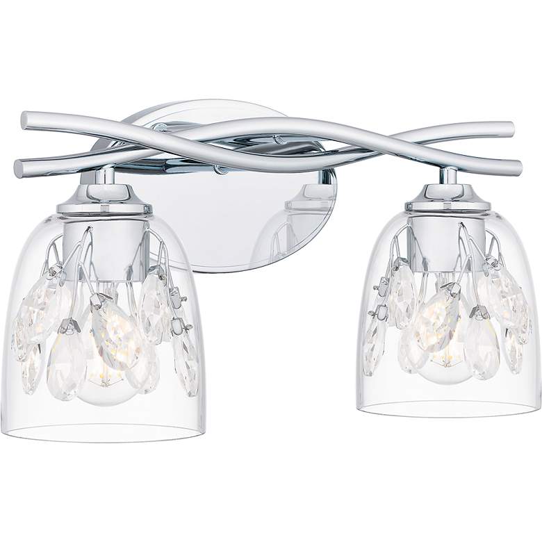 Image 3 Ansley 2-Light Polished Chrome Bath Light more views