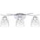 Ansley 24" Wide Polished Chrome 3-Light Vanity Bath Light