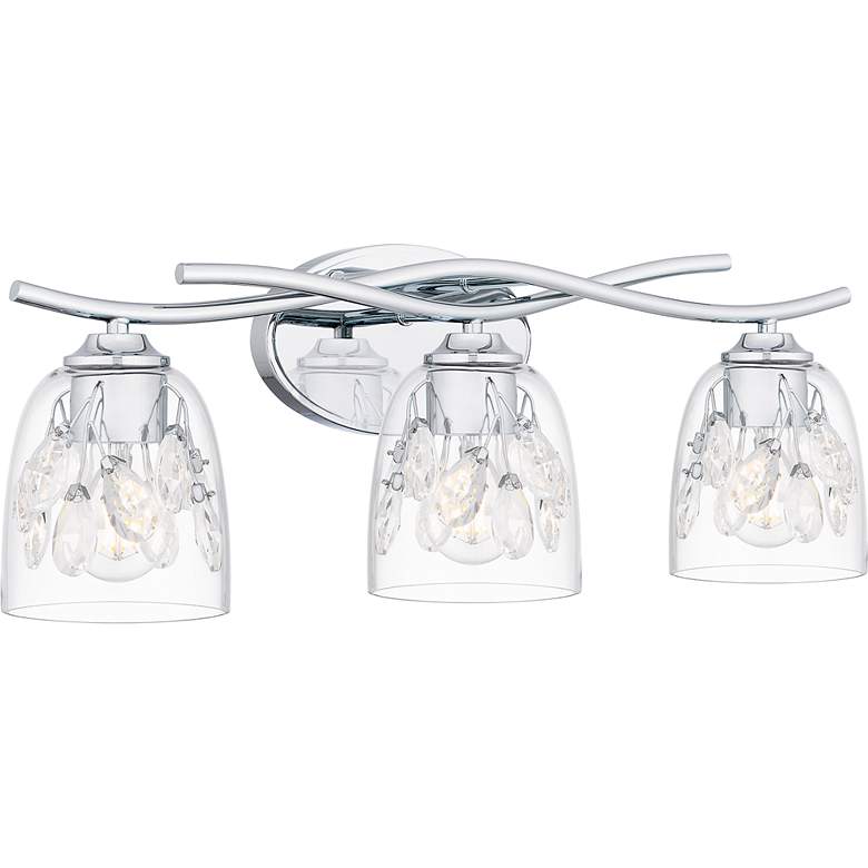 Image 5 Ansley 24" Wide Polished Chrome 3-Light Vanity Bath Light more views
