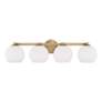4_Ansley 31" Wide Aged Brass 4-Light Vanity Bath Light more views