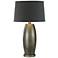 Ansnes Ore Metal Finish Hydrocal Cement Base Modern Table Lamp