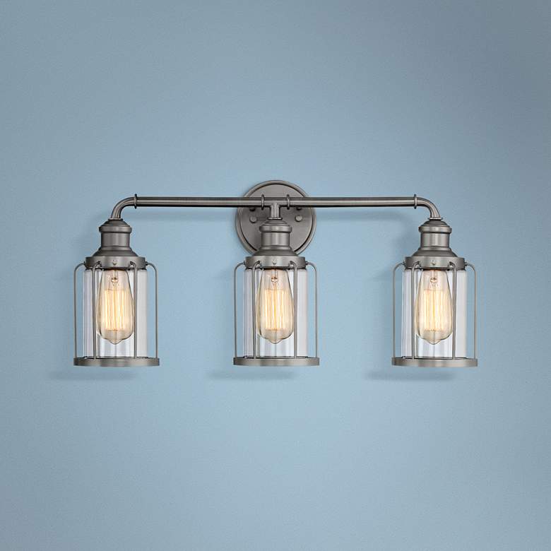 Image 1 Anson 24" Wide Satin Copper Bronze 3-Light Bath Light