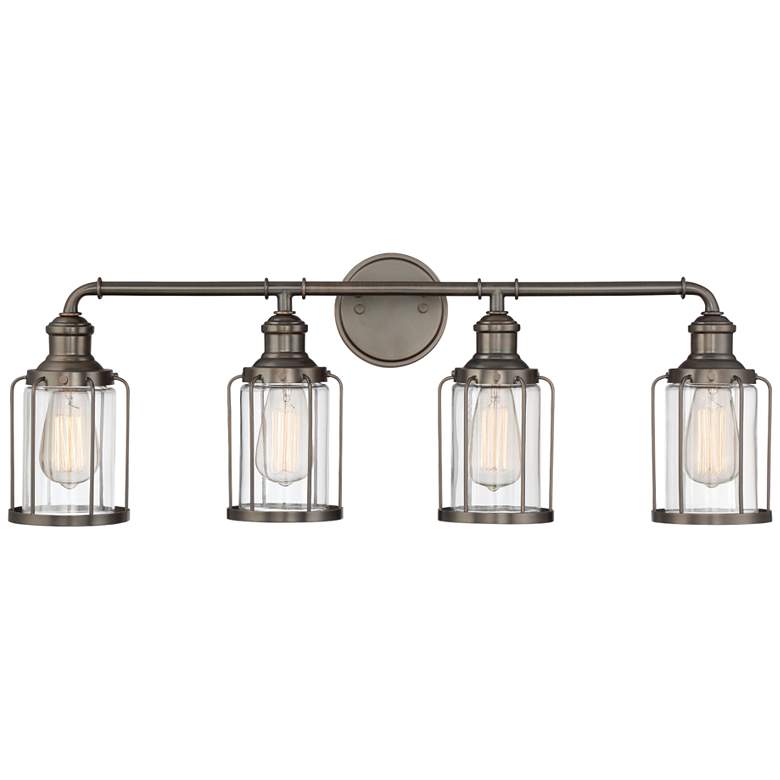 Image 1 Anson 32" Wide Satin Copper Bronze 4-Light Bath Light