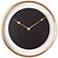 Anson Copper and Black 17" Round Wall Clock