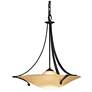 Antasia 21.7" Wide Black Pendant With Sand Glass Shade