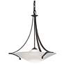 Antasia 21.7" Wide Dark Smoke Pendant With Opal Glass