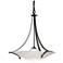 Antasia 21.7" Wide Dark Smoke Pendant With Opal Glass