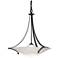 Antasia 21.7" Wide Natural Iron Pendant With Opal Glass Shade