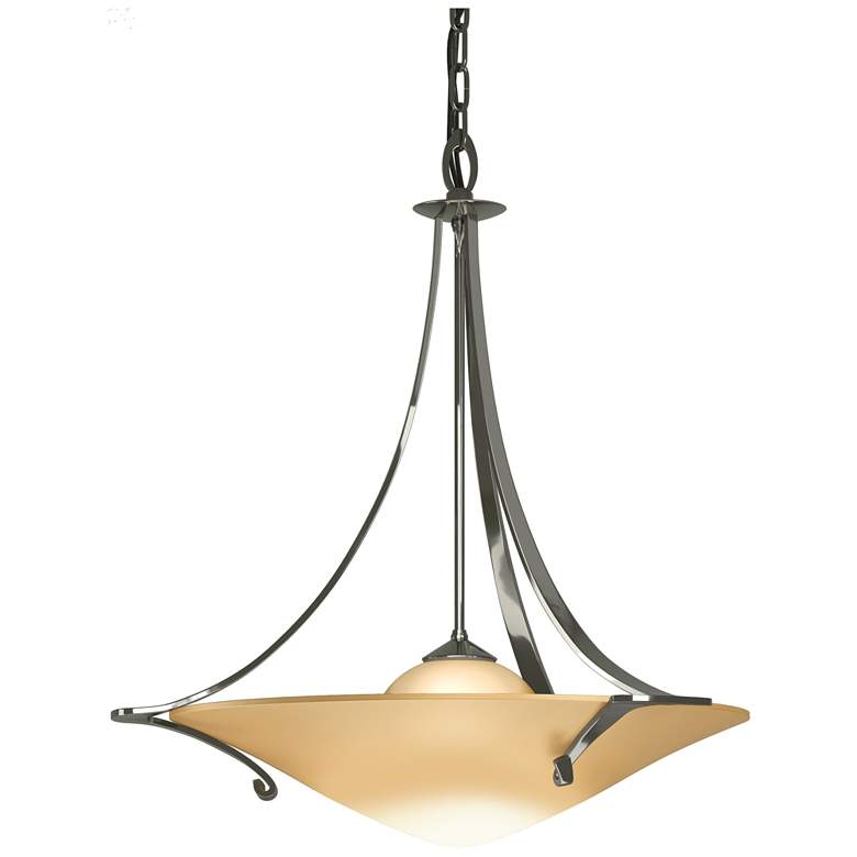 Image 1 Antasia 21.7" Wide Sterling Pendant With Sand Glass Shade