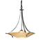 Antasia 21.7" Wide Vintage Platinum Pendant With Sand Glass Shade