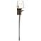 Antasia 26.5"H Right Bronze Sconce w/ Opal and Clear Double Glass Shad