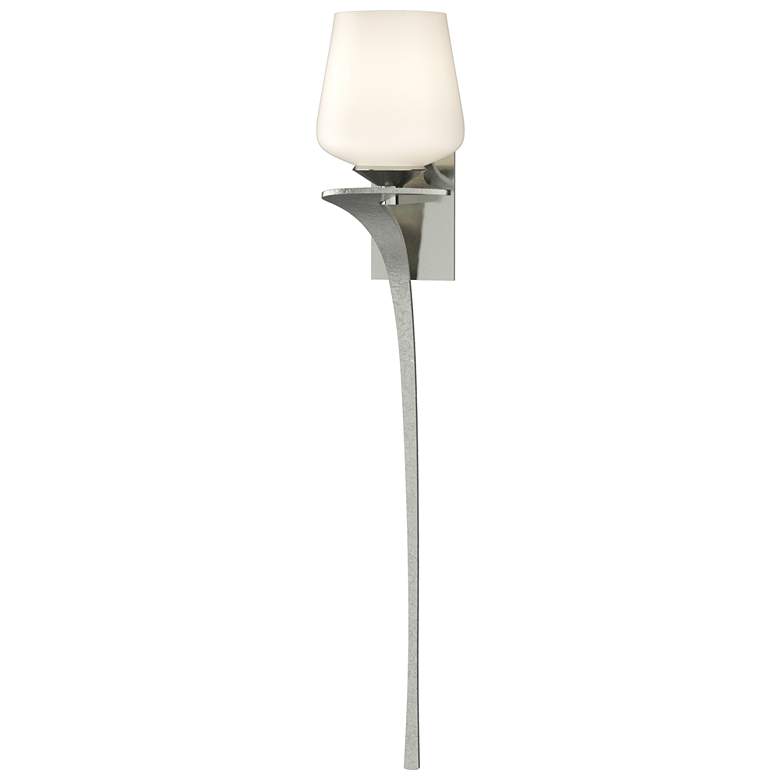 Image 1 Antasia 26.7" High Opal Glass Left Orientation Sterling Sconce