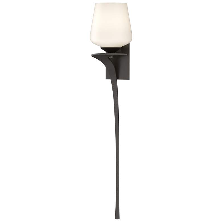 Image 1 Antasia 26.7"H Opal Glass Left Oil Rubbed Bronze Sconce