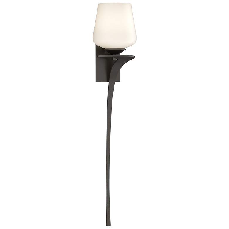Image 1 Antasia 26.7 inchH Opal Glass Right Oil Rubbed Bronze Sconce
