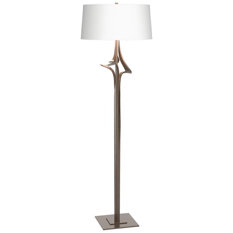Image 1 Antasia 58.6 inch High Bronze Floor Lamp With Natural Anna Shade