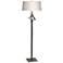 Antasia 58.6" High Natural Iron Floor Lamp With Flax Shade