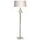 Antasia 58.6" High Sterling Floor Lamp With Flax Shade