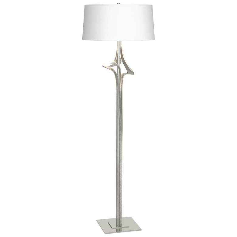 Image 1 Antasia 58.6" High Sterling Floor Lamp With Natural Anna Shade