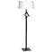 Antasia 58.6"H Oil Rubbed Bronze Floor Lamp With Natural Anna Shade