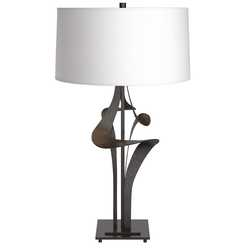 Image 1 Antasia Table Lamp - Oil Rubbed Bronze Finish - Natural Anna Shade