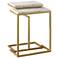 Antelope White Faux Marble Top Nesting Tables Set of 2
