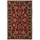 Jaipur Anthea MY08 Red and Black Floral Rectangular Area Rug