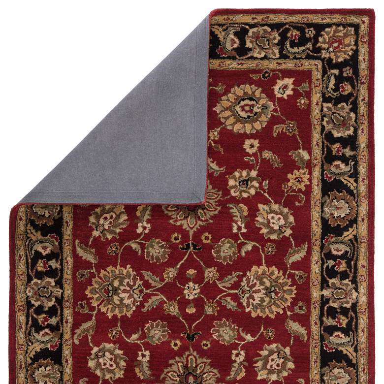 Image 4 Anthea MY08 5'x8' Red and Black Floral Rectangular Area Rug more views