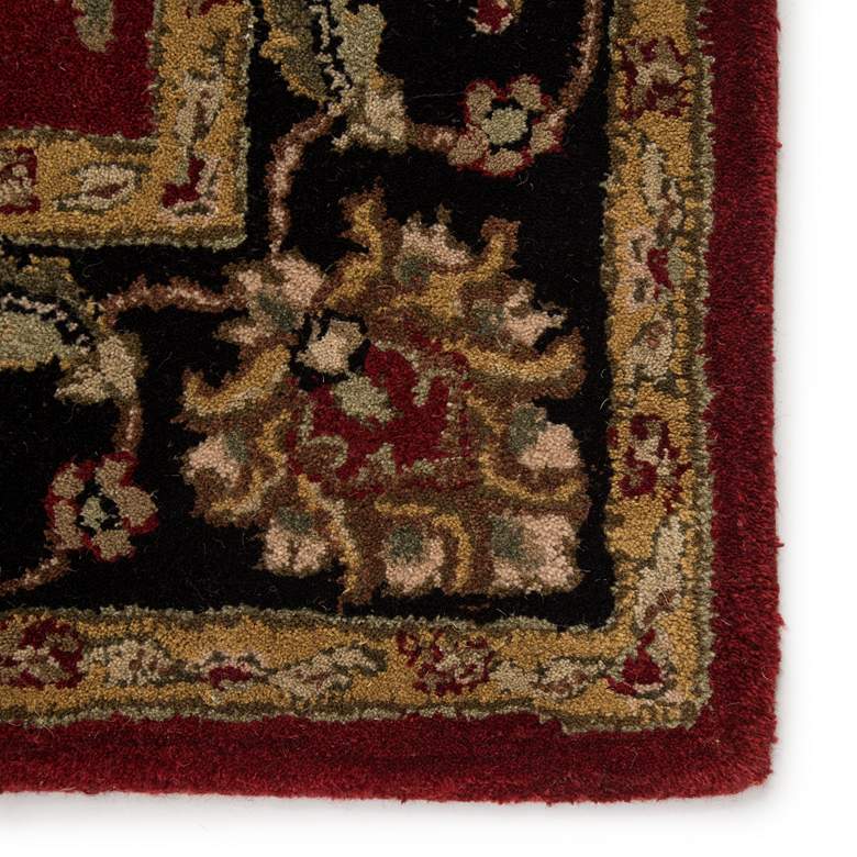 Image 5 Anthea MY08 5'x8' Red and Black Floral Rectangular Area Rug more views