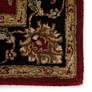 Anthea MY08 5&#39;x8&#39; Red and Black Floral Rectangular Area Rug