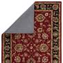 Thumbnail4 of Anthea MY08 8'x10' Red and Black Floral Rectangular Area Rug more views