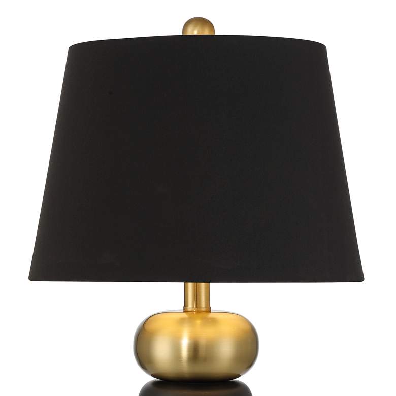 Image 3 Anthem 19" High Black and Brass Table Lamp more views