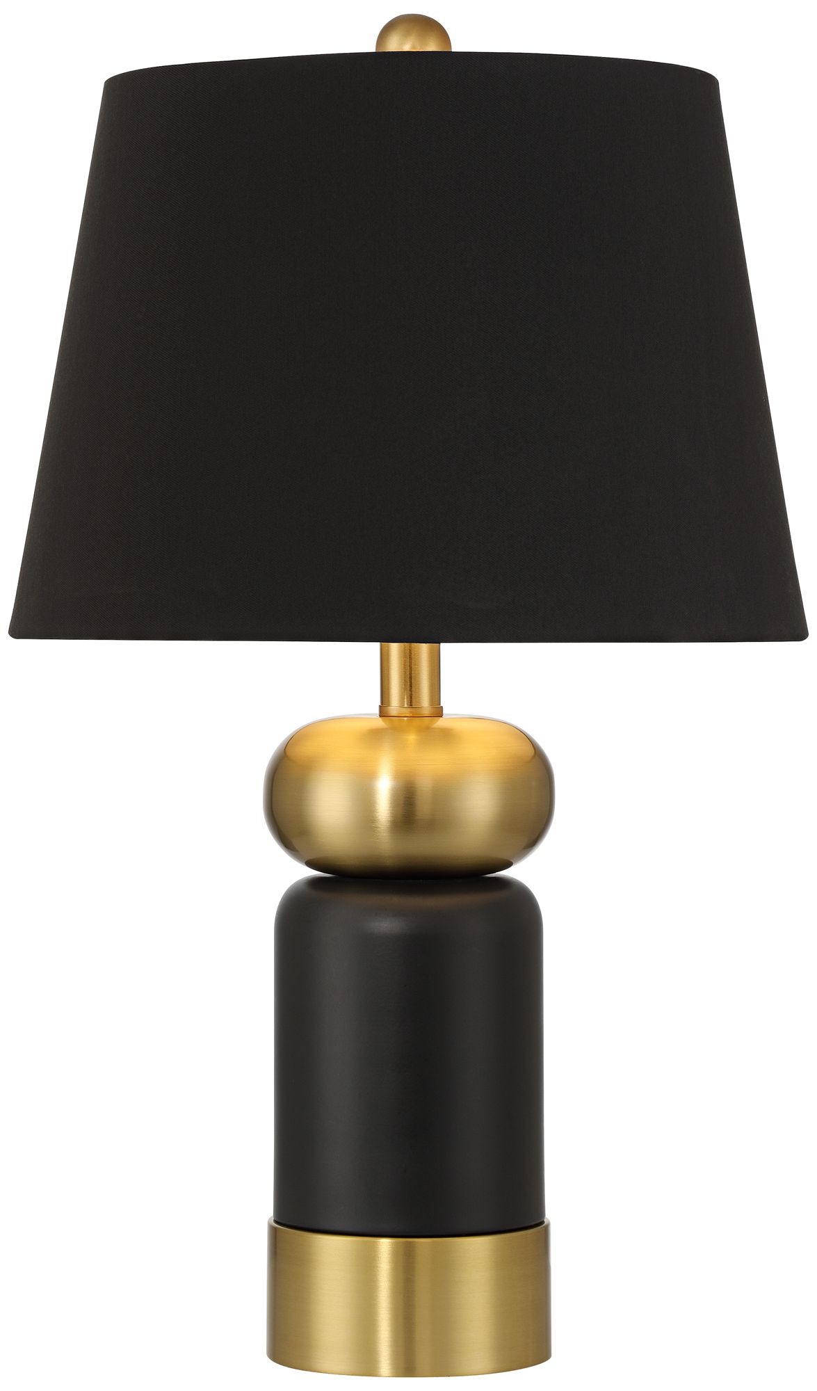 Image 3 Anthem 21 3/4" High Black and Brass Table Lamp