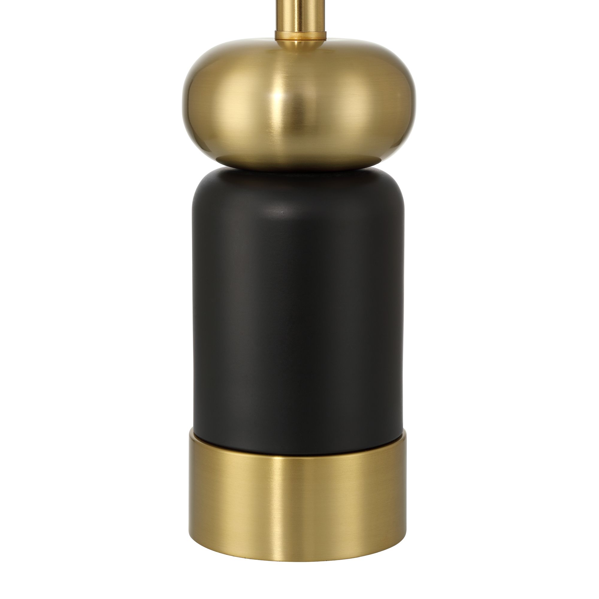 Watch A Video About the Anthem High Black and Brass Table Lamp