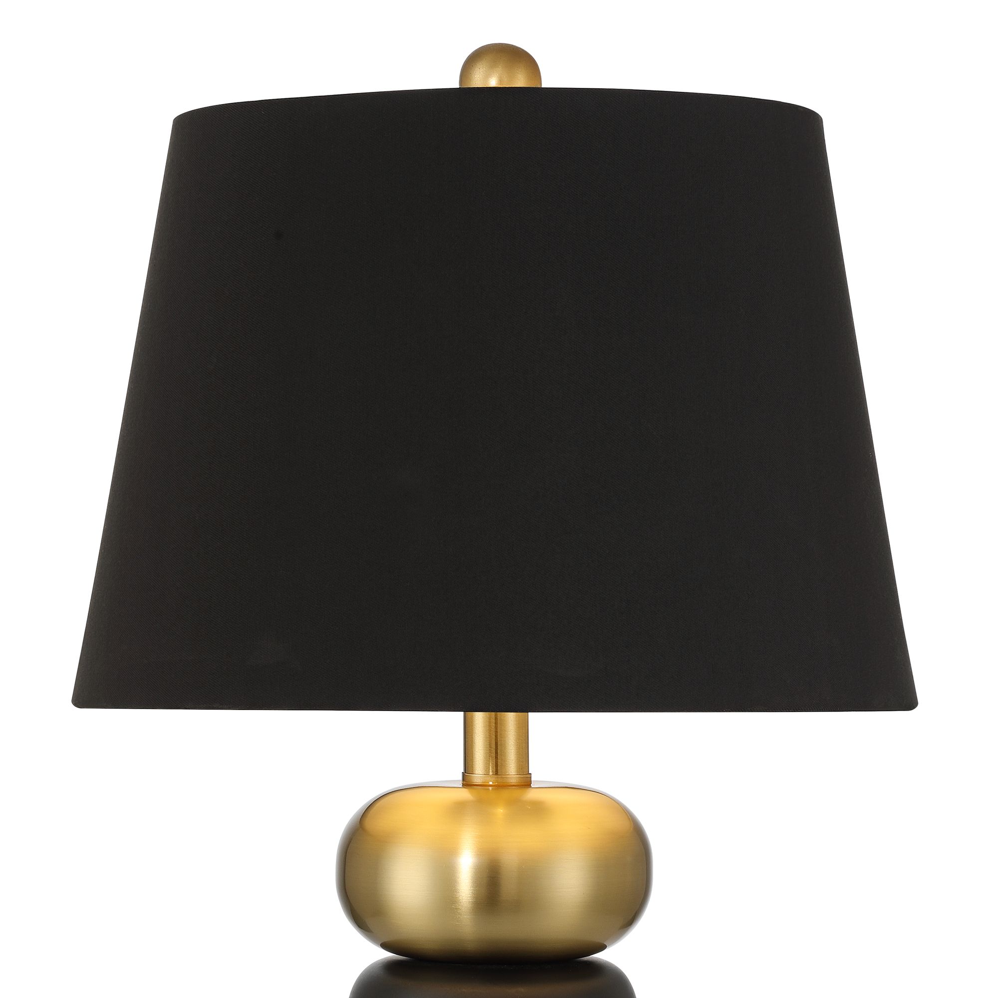 Image 4 Anthem 21 3/4" High Black and Brass Table Lamp Set of 2 more views