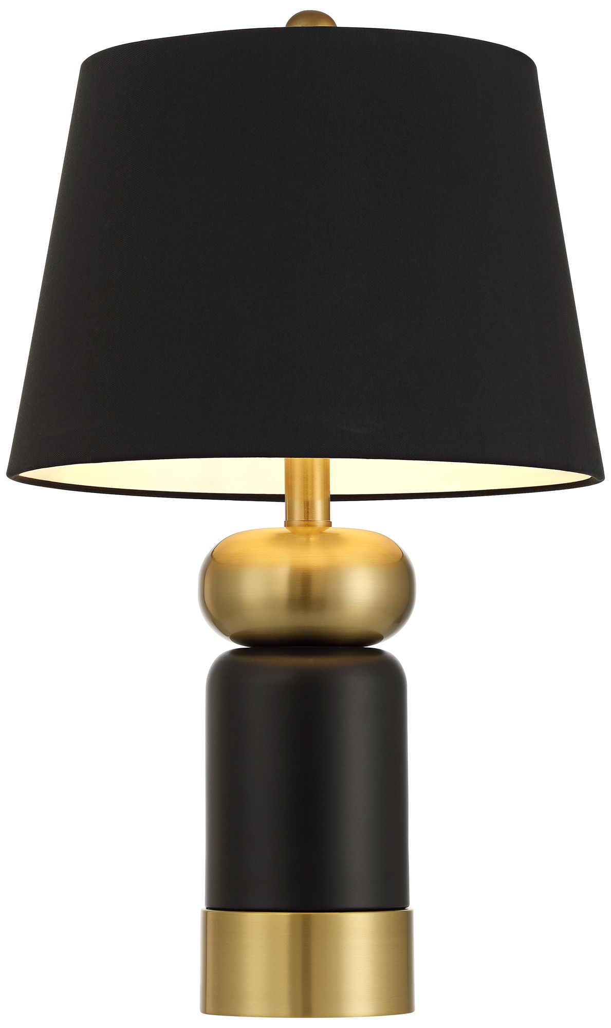 Watch A Video About the Anthem High Black and Brass Table Lamp