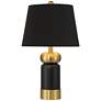 3_Anthem 21 3/4" High Black and Brass Table Lamp