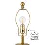 6_Anthem 21 3/4" High Black and Brass Table Lamp more views