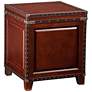 1_Anthony 20 1/2" Wide Dark Cherry Wood Trunk End Table